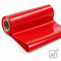 Lackfolie rot, 2 × 15 m, 150 µm – KI-Darstellung