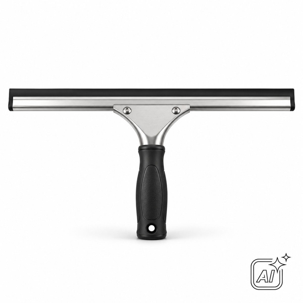 S-Fensterwischer komplett, 45 cm, mit Hartgummi – KI-Darstellung