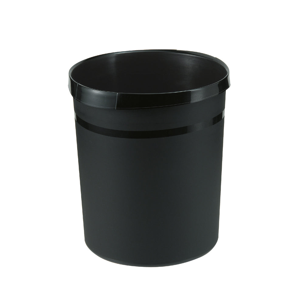 Papierkorb GRIP schwarz, 18 l – Original-IFF