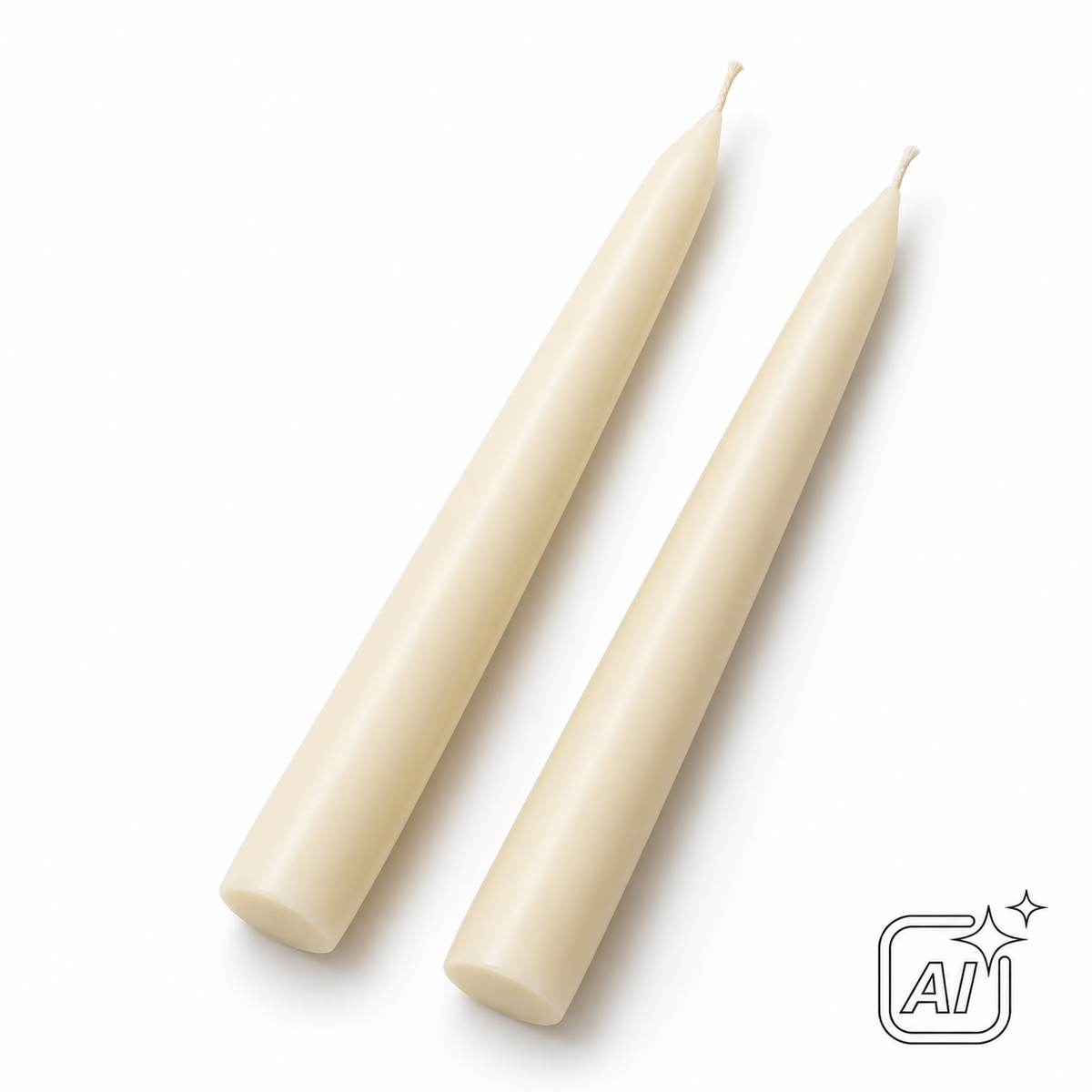 KI-Abbildung: Spitzkerzen Natur 50 St./Pack