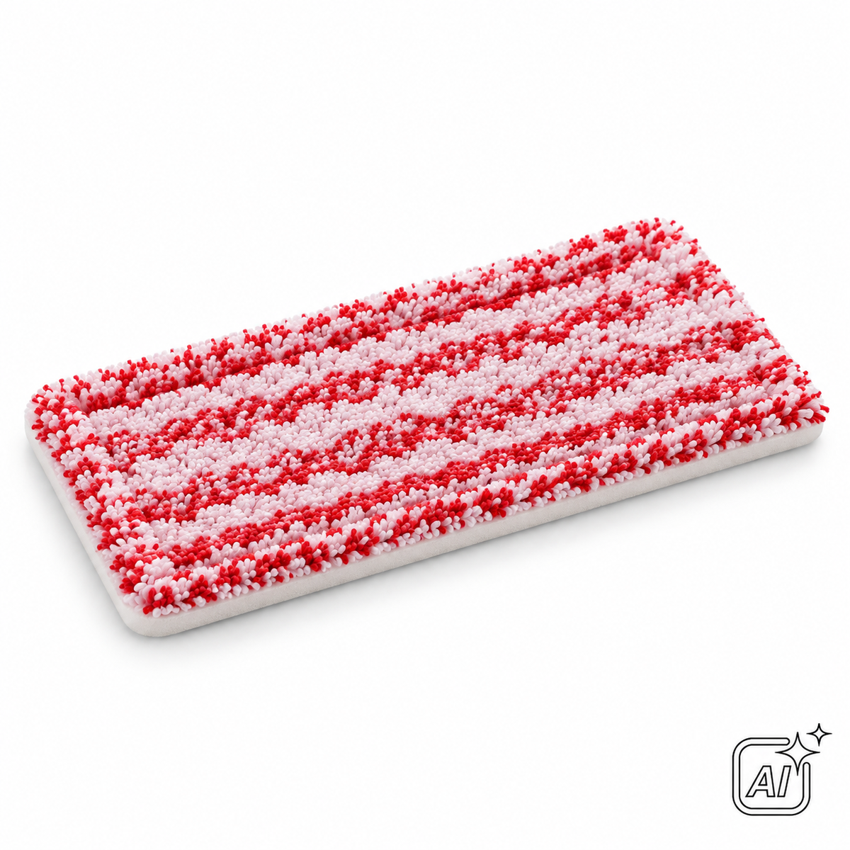 Klettmopp Sani Correct rot/weiß, 13 × 27 cm – KI-Symbolbild, exemplarische Darstellung
