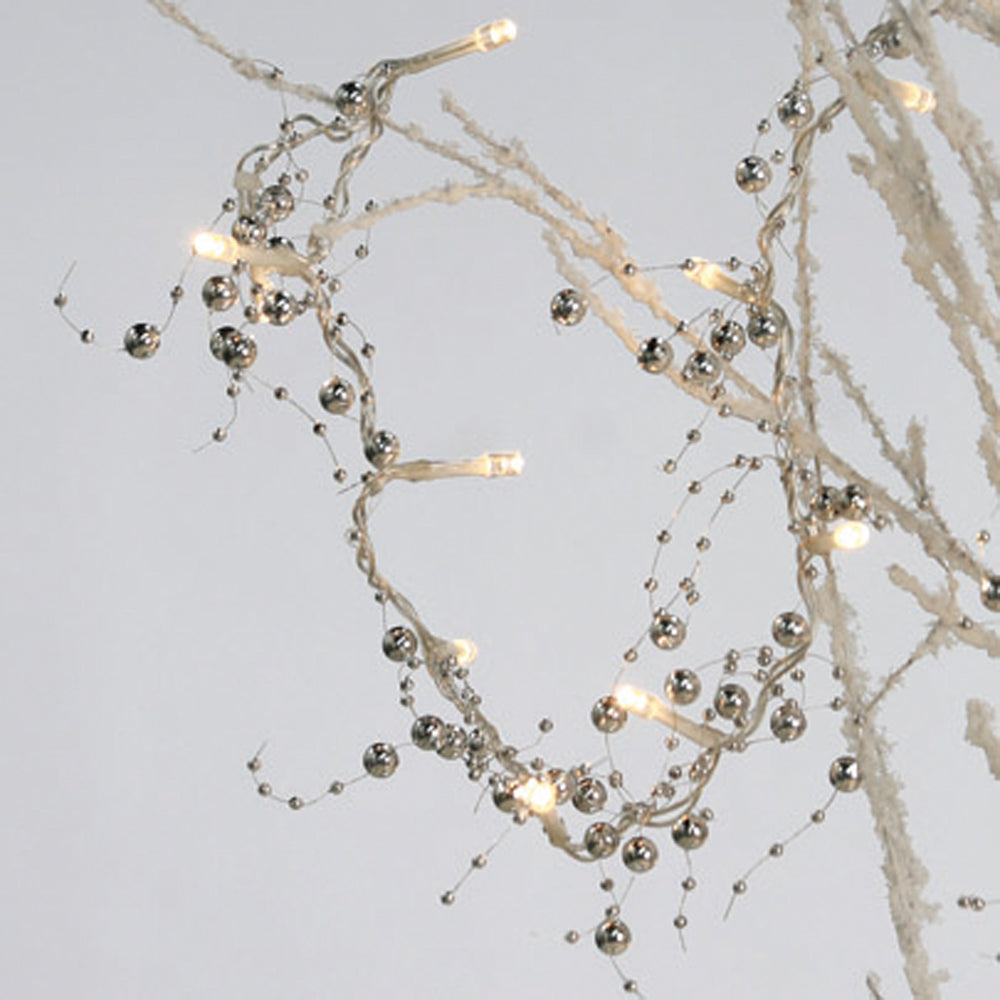 Lichterkette * "Pearls" silber