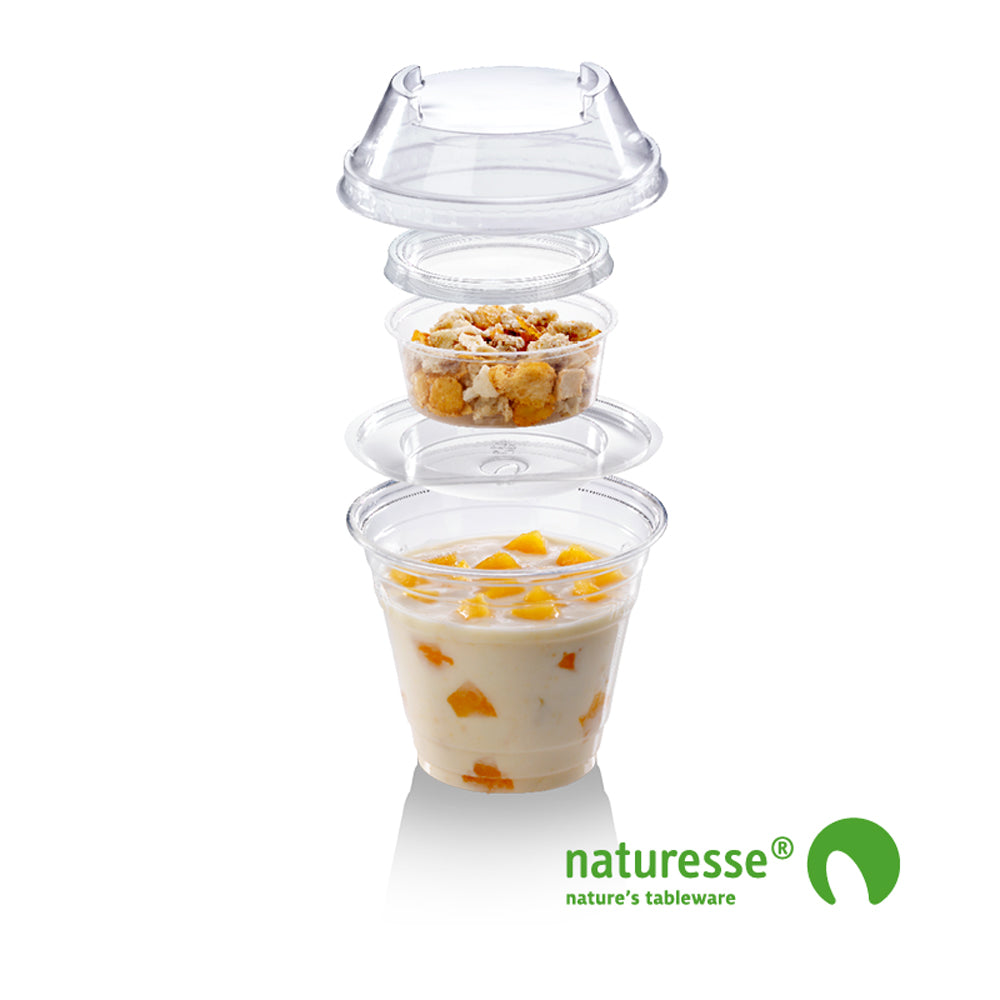 Naturesse PLA-Becher transparent, 300 ml, Ø 9,6 cm – Original-IFF