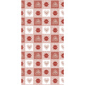 Ventidue Bio-Spunlaid-Mitteldecken TIROL amaranto, 100 × 100 cm – Original-IFF