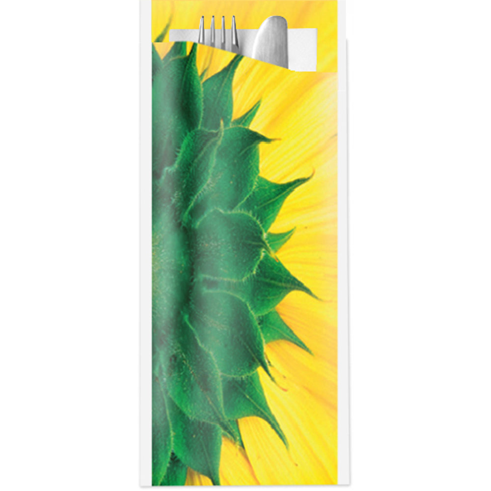Pochetta Top SONNENBLUME, mit 3-lagiger Serviette – Original-IFF-Produktbild