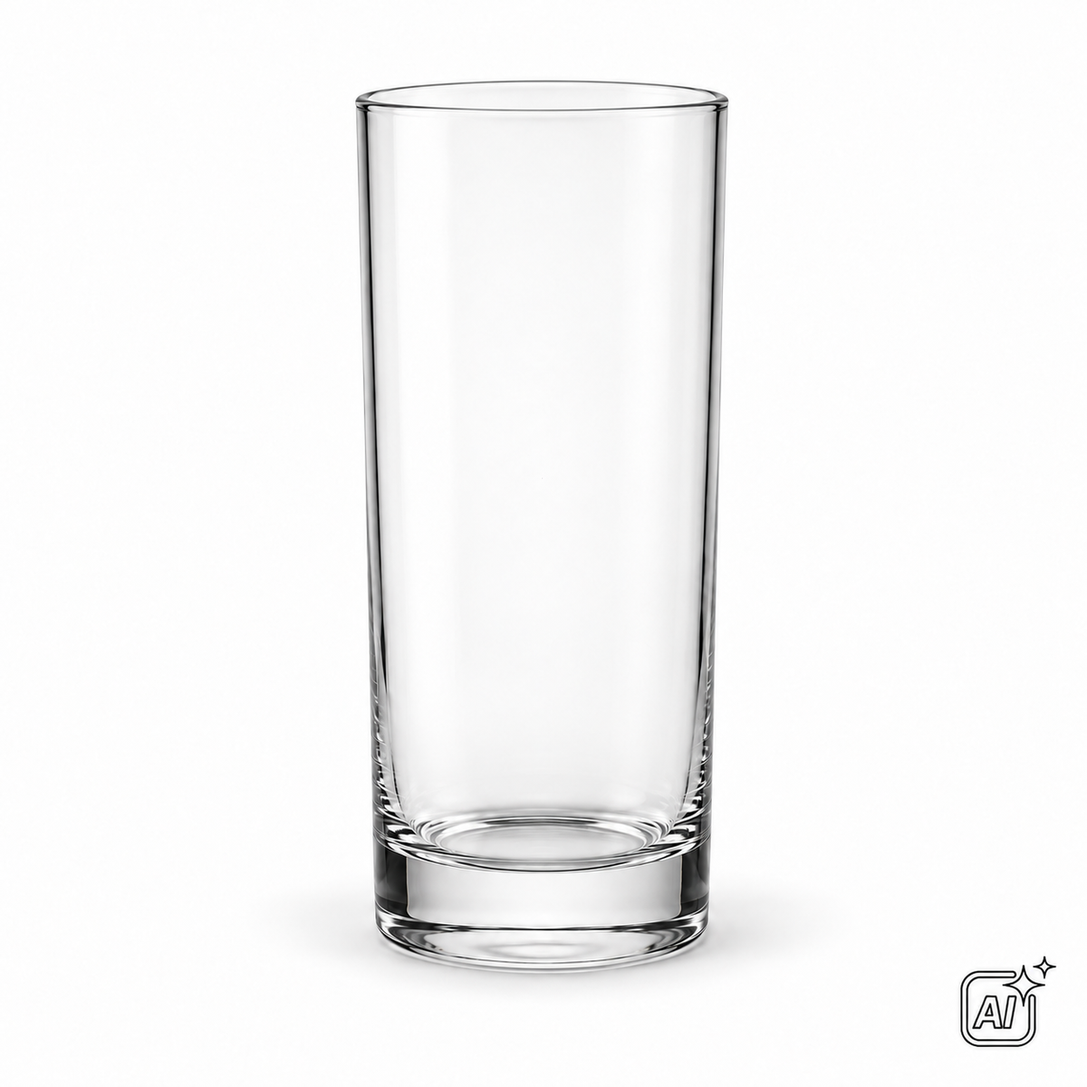 Mineralwasserglas Kronberg, 240 ml, 139 mm hoch – KI-Darstellung