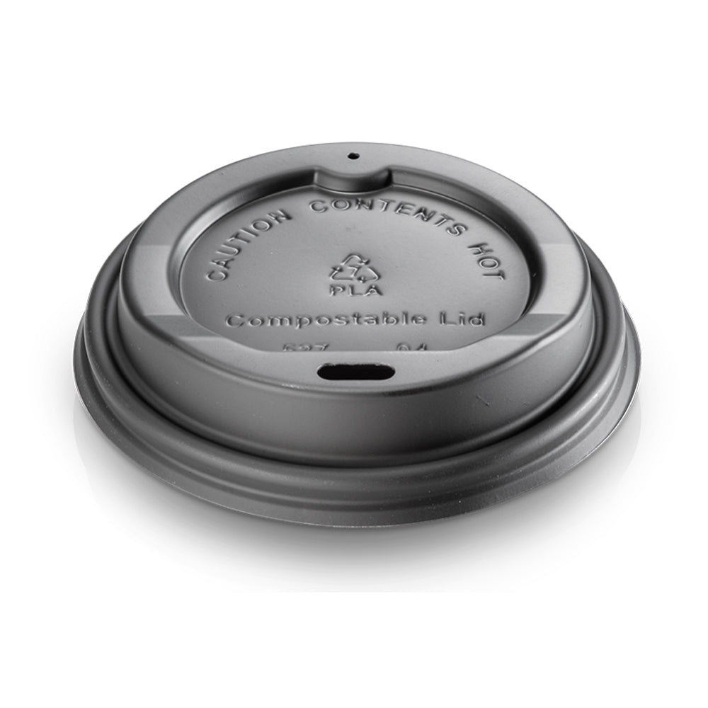 CPLA Deckel schwarz mit Trinkloch für Becher 250,300,400 ml – Original-IFF-Produktbild