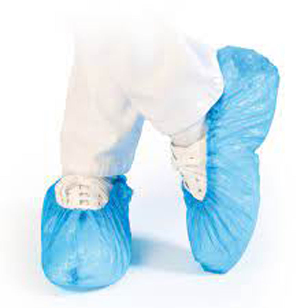 Schuhüberzieher Einweg CPE blau "ECO" 41cm 25µ