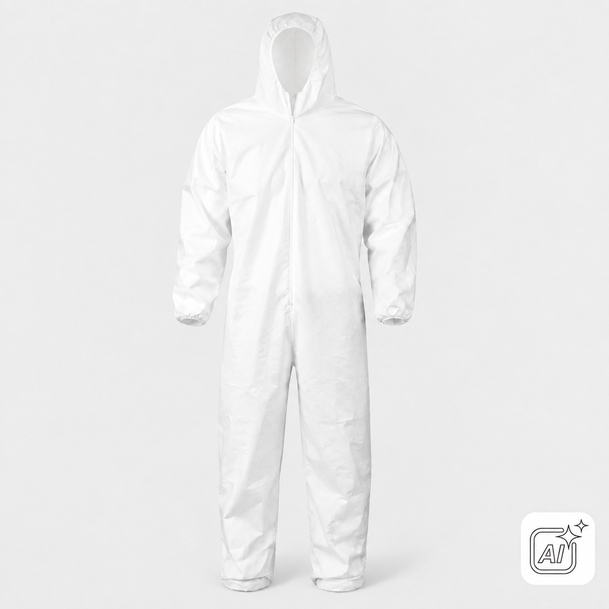 Overall 5+6 weiß XXL Schutzklasse 5/6 Langarm mit Kapuze