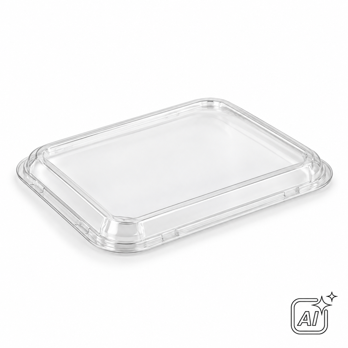 Deckel rPET transparent 227 × 178 × 18 mm für 1013971 – KI-Symbolbild, exemplarische Darstellung