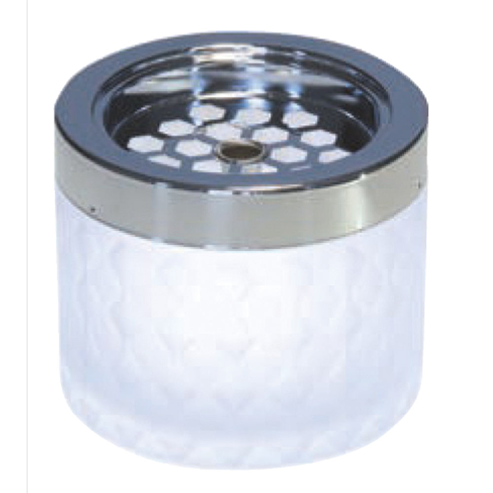 APS Windaschenbecher aus gefrostetem Glas, weiß, Ø 9,5 cm – Original-IFF-Produktbild