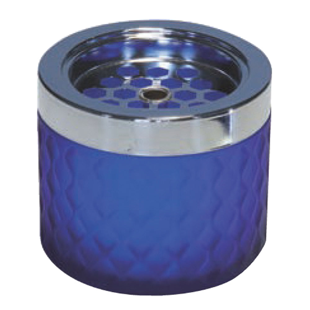 APS Windaschenbecher aus gefrostetem Glas, blau, Ø 9,5 cm – Original-IFF-Produktbild