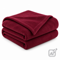 Fleecedecke burgundy, 130 × 170 cm – KI-Darstellung