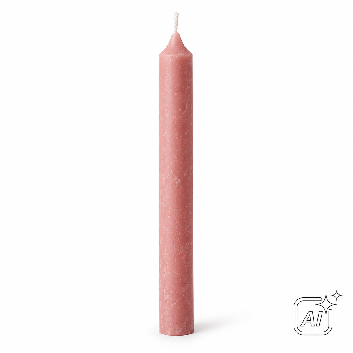 Spitzkerze antik rosa 250 × 23 mm – KI-Symbolbild, exemplarische Darstellung