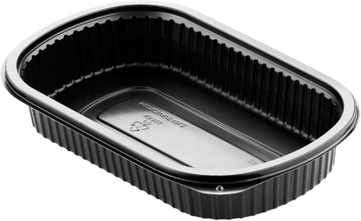 Duni Menübox PP schwarz, 800 ml, ungeteilt – Herstellerfoto Duni