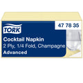 Tork Tissue-Servietten UNI champagner 24x24 1/4-F