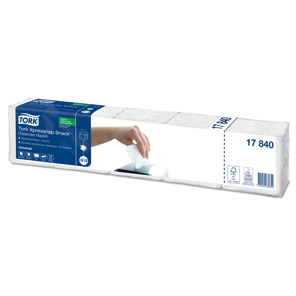 Tork Xpressnap Snack Spenderservietten N10, weiß, 1-lagig – Original-IFF