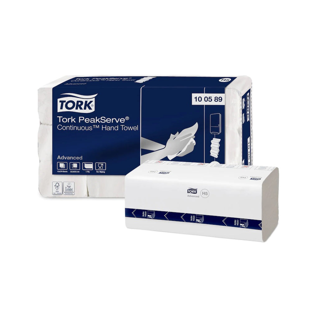 Tork PeakServe Endlos-Handtücher H5, weiß, 1-lagig – Original-IFF