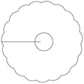 Pilsdeckchen weiß, Ø 90 mm, Loch Ø 20 mm – Original-IFF