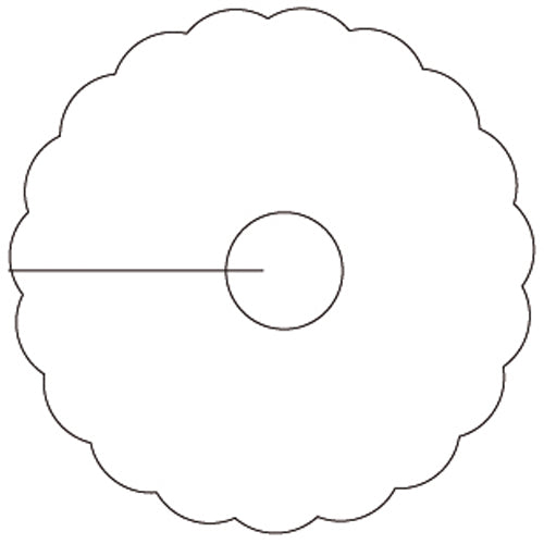 Pilsdeckchen weiß, Ø 90 mm, Loch Ø 20 mm – Original-IFF