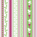 Mank Tissue-Servietten KOMMUNION / KONFIRMATION pink-grün 33 × 33 1/4-Falz 3-lagig – Original-IFF-Produktbild