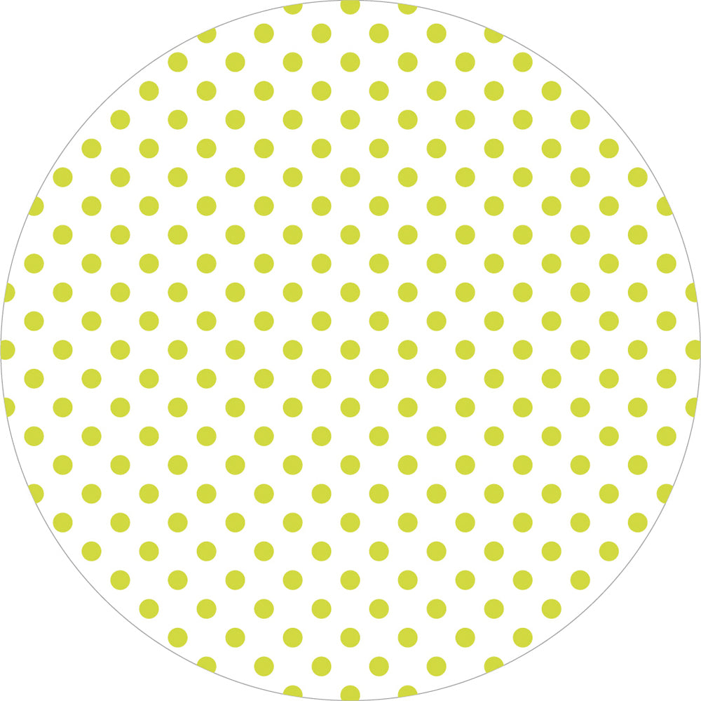 Mank Deckchen ANTONIA-PUNKTE lime 90 mm rund Tissue+FK – Original-IFF-Produktbild