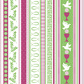 Mank Airlaid-Servietten KOMMUNION/KONFIRMATION pink-grün 40 × 40 1/4-Falz – Original-IFF-Produktbild
