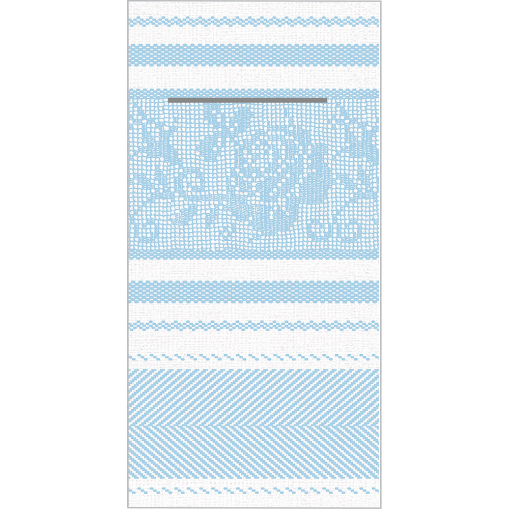 Mank Pocket Napkins INA grau-petrol 40 × 40 1/8-Falz – Original-IFF-Produktbild