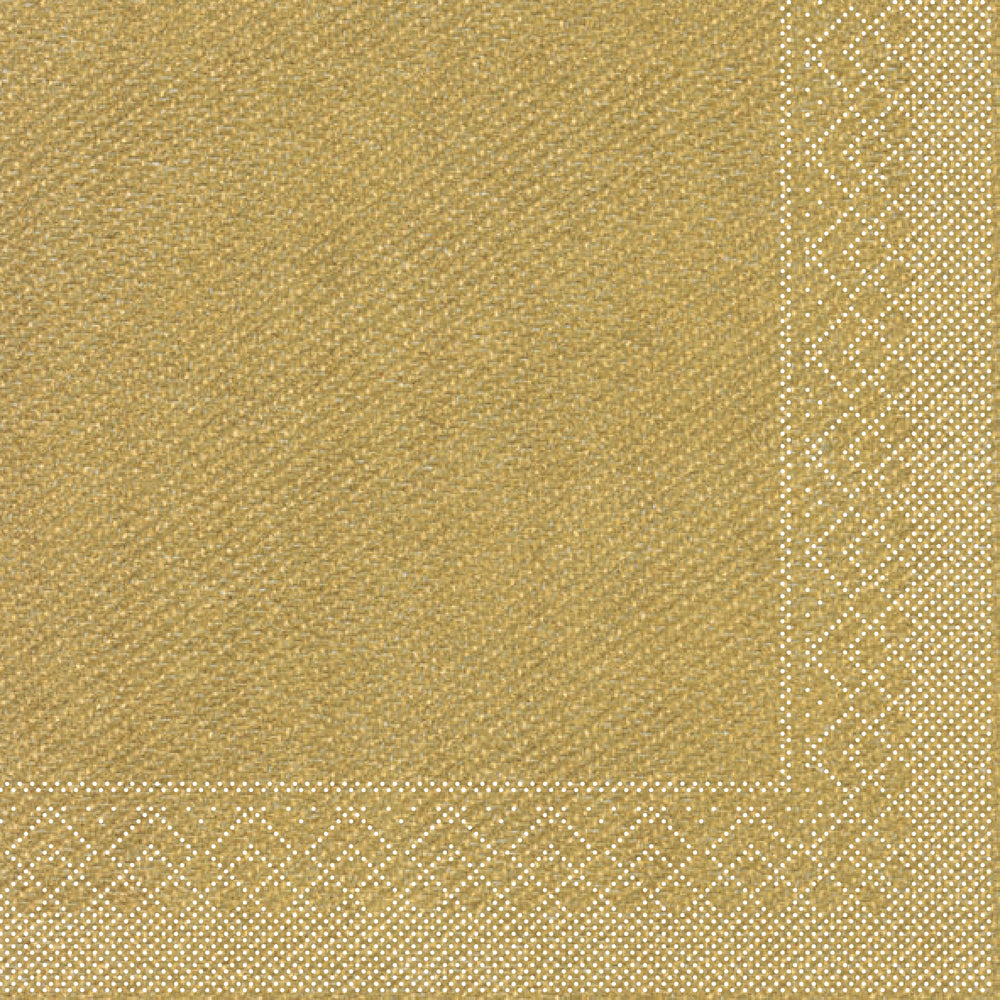 Tissue Serviette GOLD 40x40 1/4-F 3-lagig