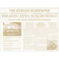 Mank Papier-Tischsets NEWSPAPER beige, 40 × 30 cm – Original-IFF
