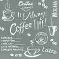 Tissue-Servietten COFFEE TIME anthrazit, 33 × 33 cm, 3-lagig – Original-IFF