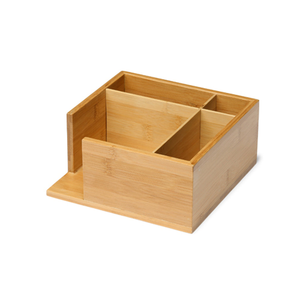 Duni Serviettenspender und Besteckkasten Bambus, 18 × 18 cm · 180002 – Original-IFF