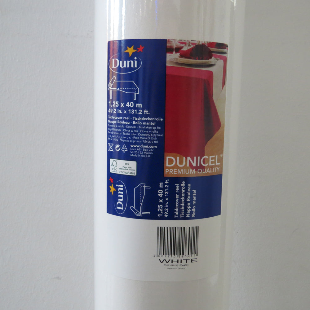 Duni Dunicel-Tischdeckenrolle weiß, 1,25 × 40 m – Original-IFF