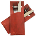 Pochetto Bestecktaschen „Marble Burgundy“, 85 × 200 mm, mit Serviette – Original-Herstellerbild Hodi, Pochetto 005